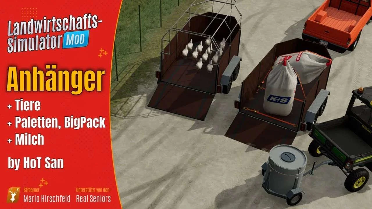 HoT Car Trailer v1.0 FS22 FS22 Mod Free Download
