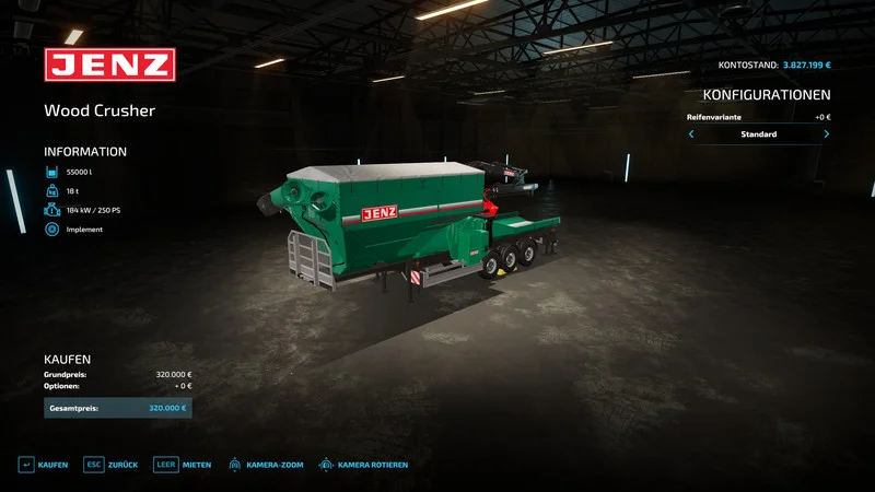 Jenz Wood Crusher V1.1 FS22 FS22 Mod Free Download