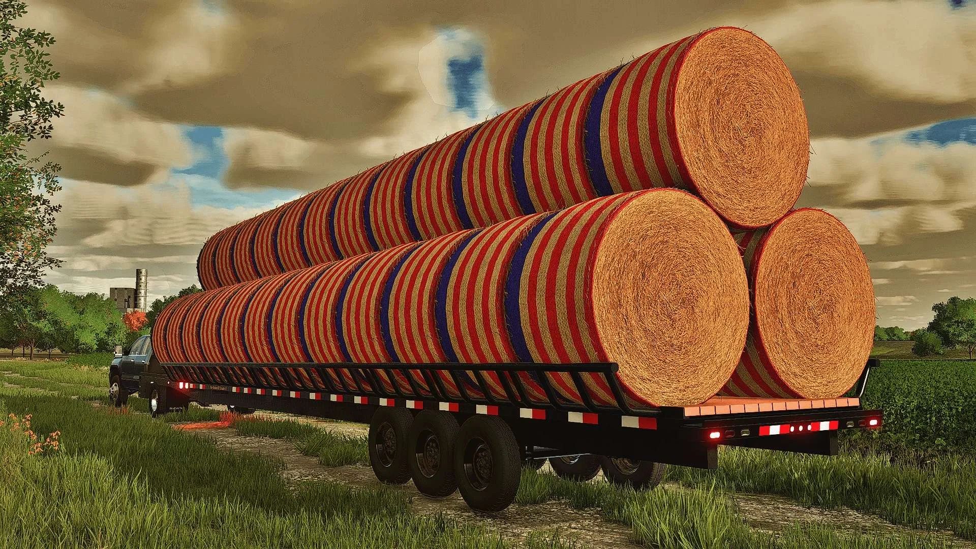 Kaufman 50ft Bale Hauler v1.0 FS22 FS22 Mod Free Download