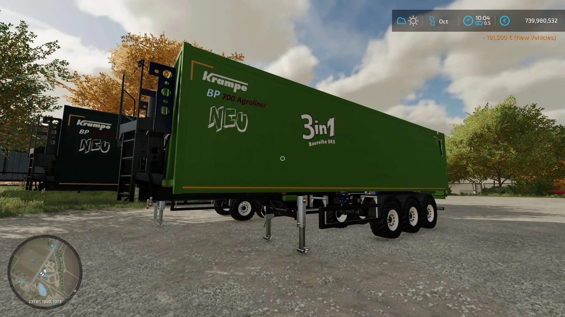 Krampe BP 700 Agroliner v1.0 FS22 FS22 Mod Free Download