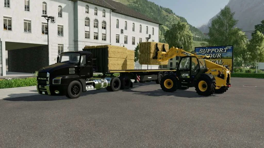 Krone Flatbed Semitrailer v1.0 FS22 FS22 Mod Free Download