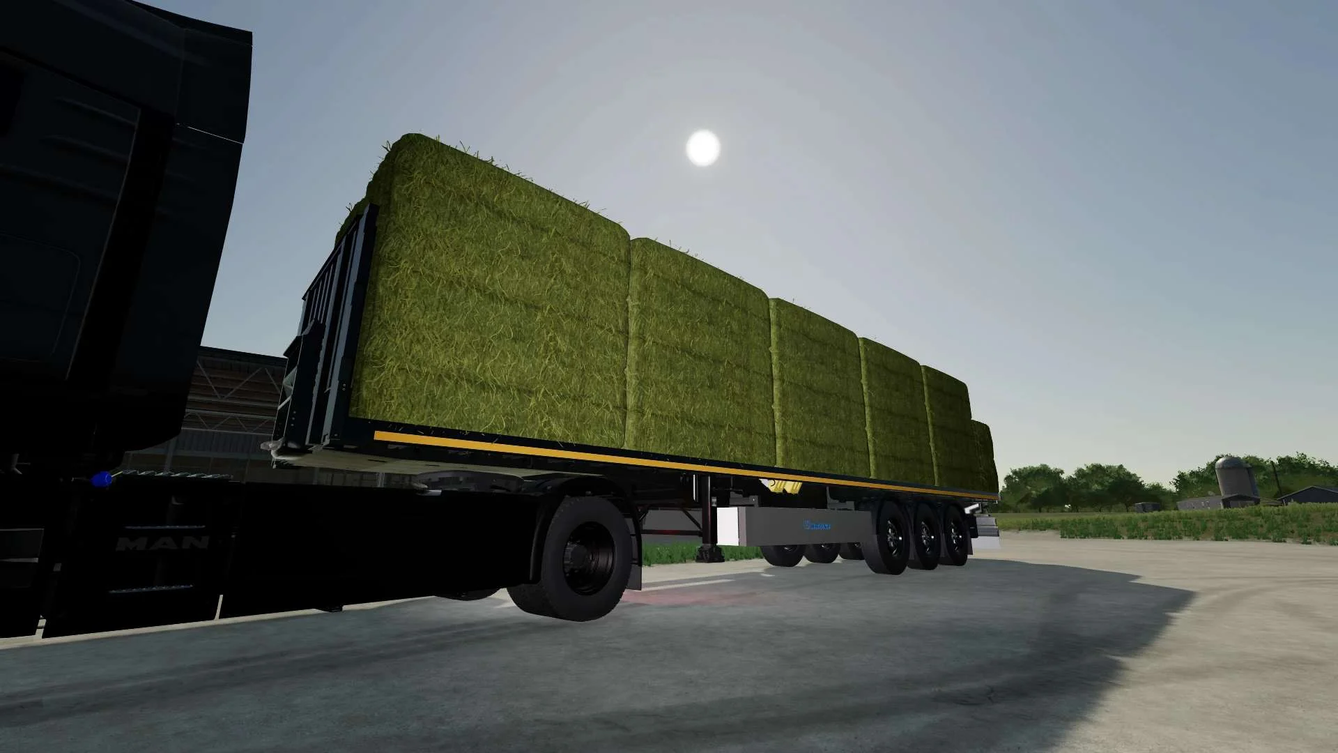 Krone Flatbed Trailer with autoload v1.0 FS22 FS22 Mod Free Download