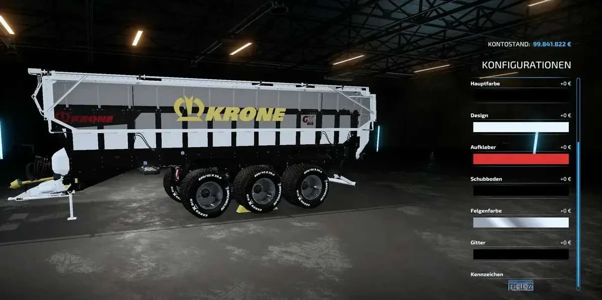 Krone GX520 v1.0 FS22 FS22 Mod Free Download