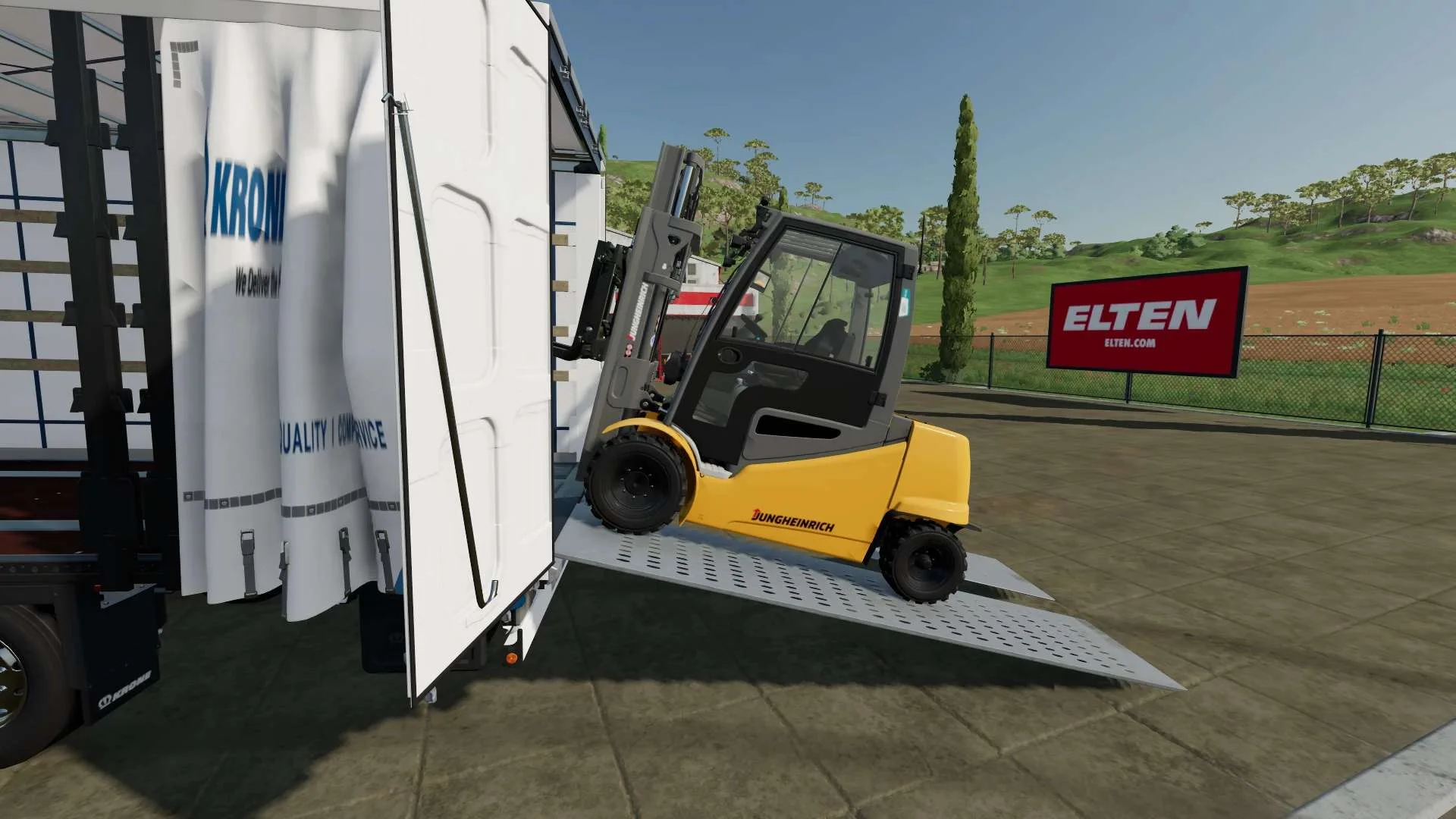 Krone Profi Liner with Ramps AL v1.1 FS22 FS22 Mod Free Download