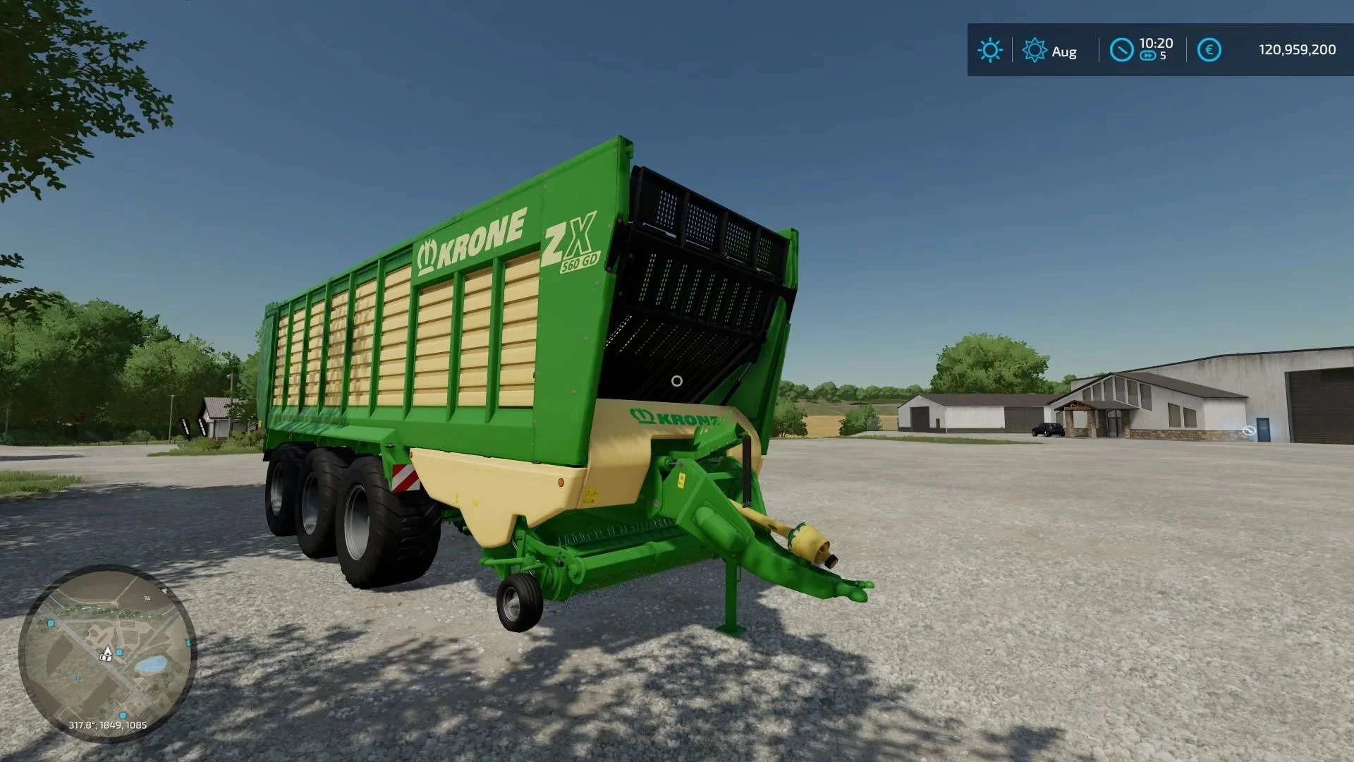 Krone ZX 560 GD v1.1 FS22 FS22 Mod Free Download