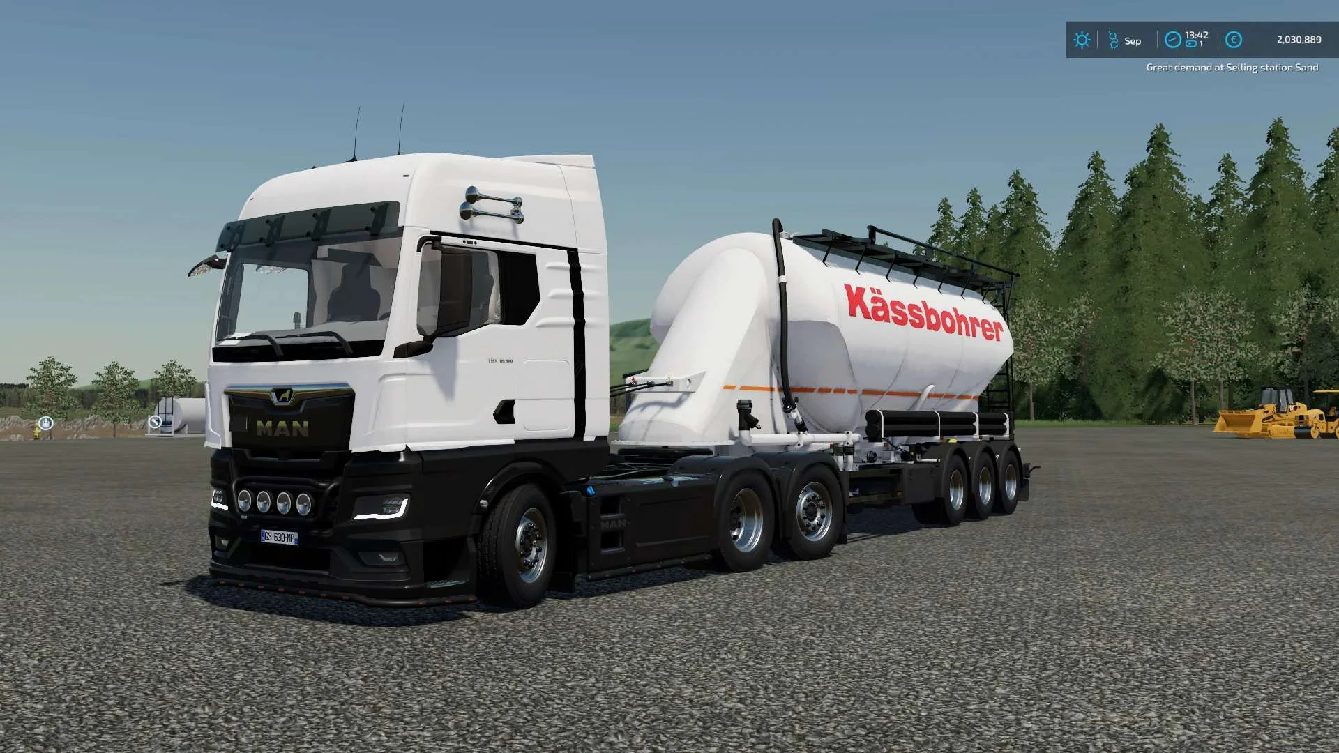Kässbohrer Cement Trailer V1.0 FS22 FS22 Mod Free Download