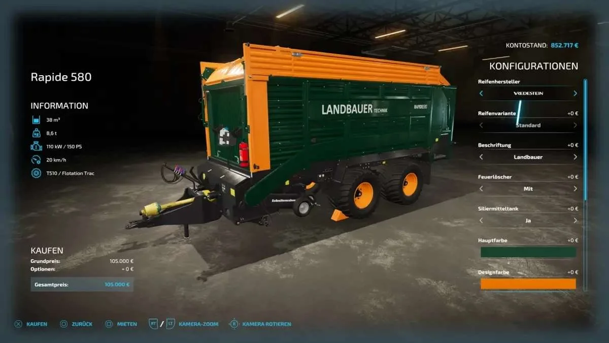 Landbauer RAPIDE 580 v1.2 FS22