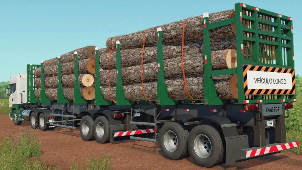 Lizard Bi-Train Forestry Caastor v1.0 FS22 FS22 Mod Free Download