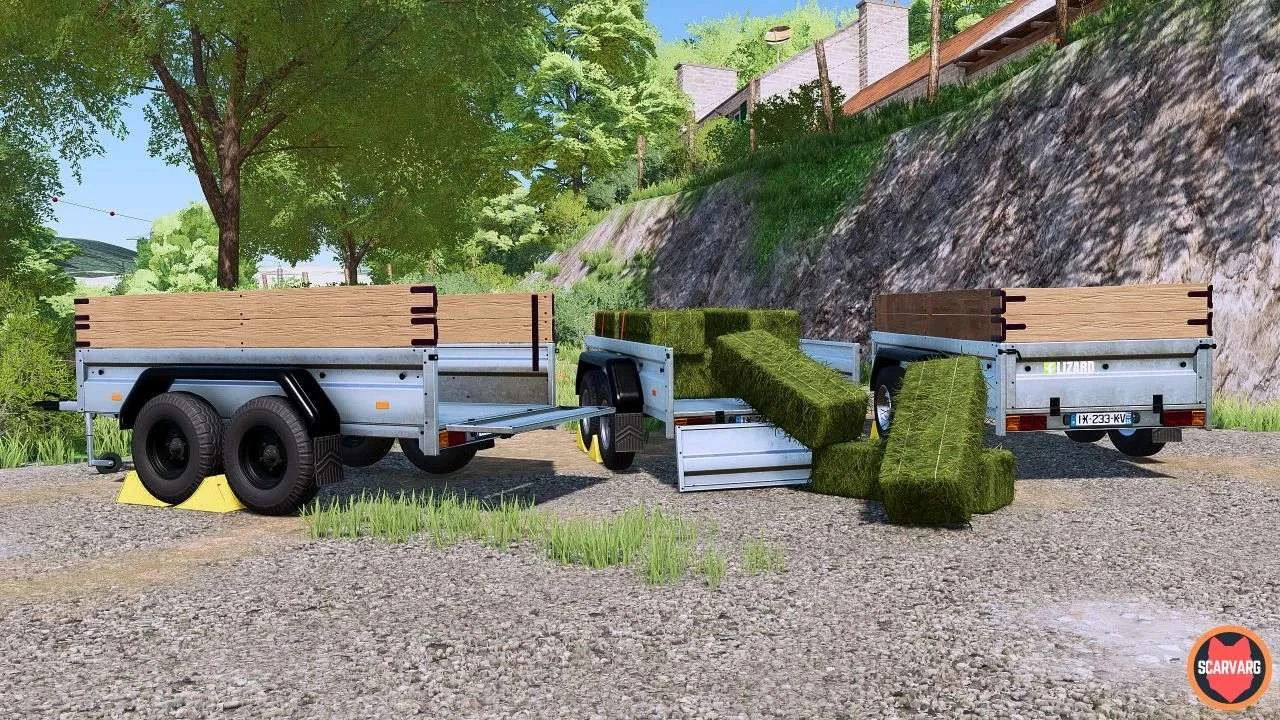 Lizard Car Trailer (Simple IC) v1.1 FS22 FS22 Mod Free Download