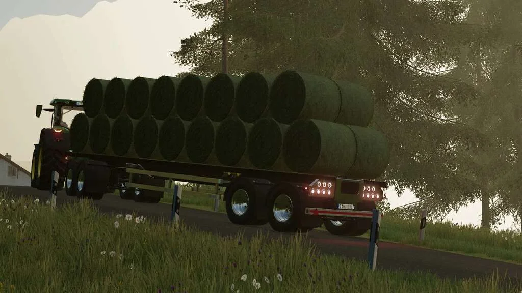 Lizard Flatbed Trailer v1.0 FS22 FS22 Mod Free Download
