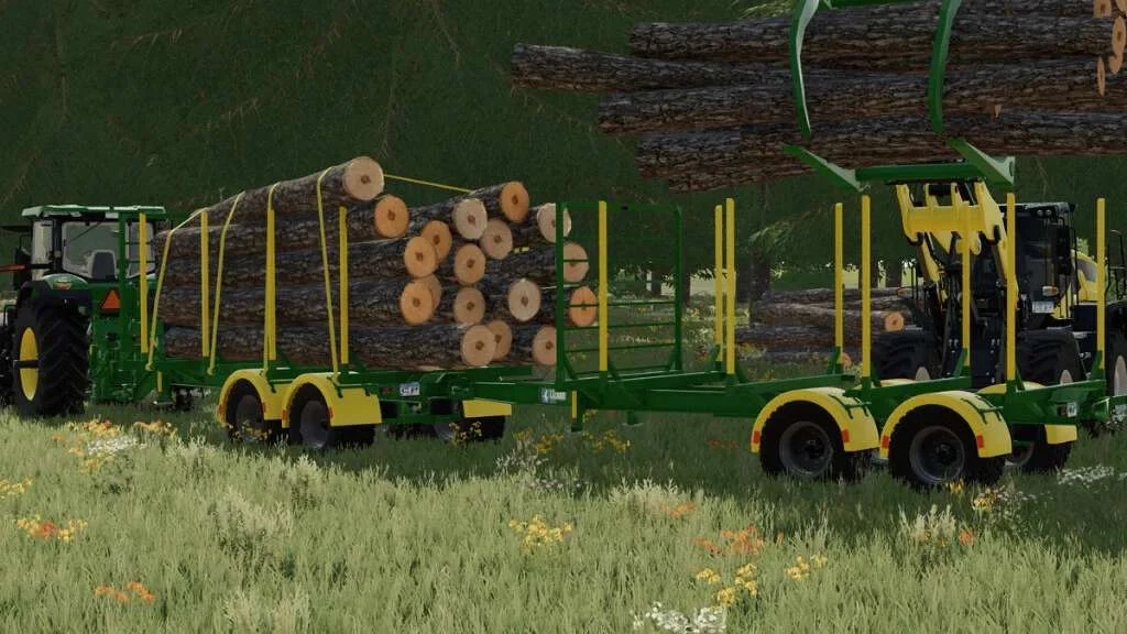Lizard LT679 Short Log Trailer v1.0 FS22 FS22 Mod Free Download