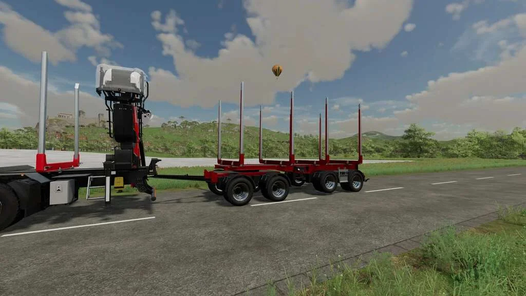 Lizard Short Timber Trailer v1.0 FS22 FS22 Mod Free Download