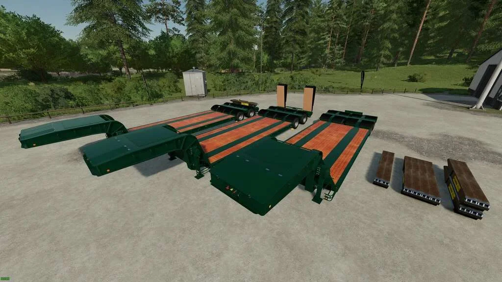 Lowloader With 16 Wheels v1.0 FS22 FS22 Mod Free Download