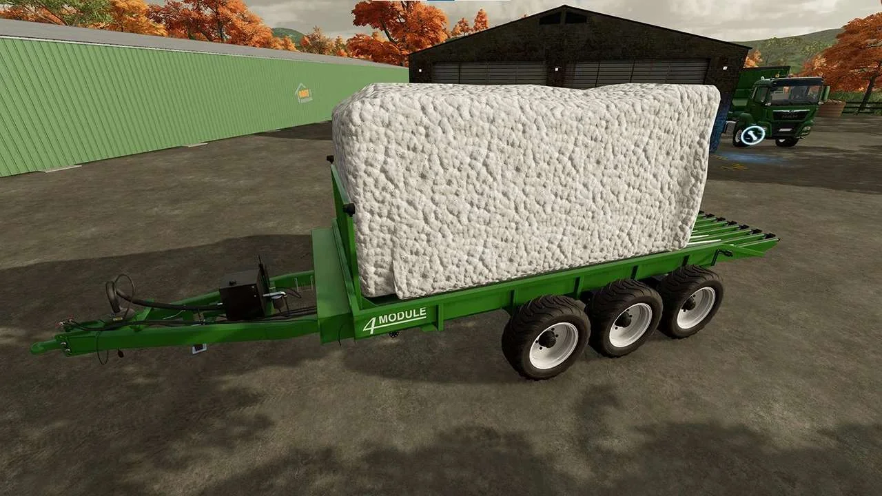 M4 Cotton Bale Trailer v1.0 FS22 FS22 Mod Free Download