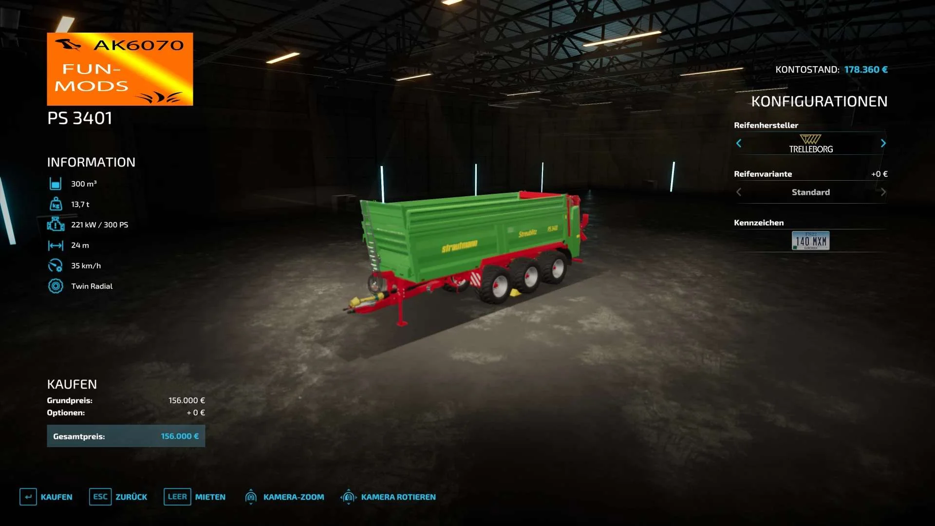 Manure spreader as a lime spreader v1.1 FS22 FS22 Mod Free Download