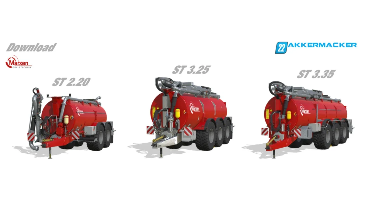 Marxen ST Güllebomber Pack v1.0 FS22 FS22 Mod Free Download