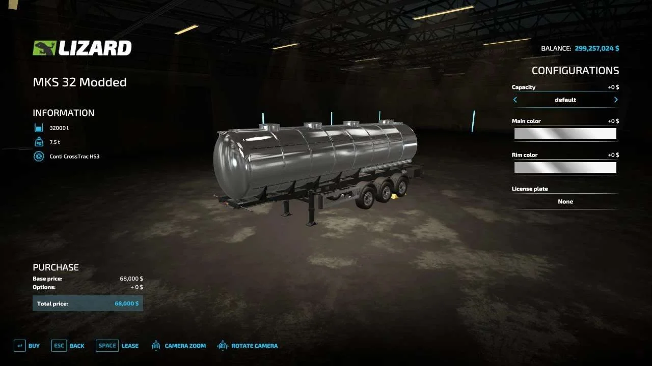 MKS32 Modded Multi Liquid Tanker v1.0.0.2 FS22 FS22 Mod Free Download