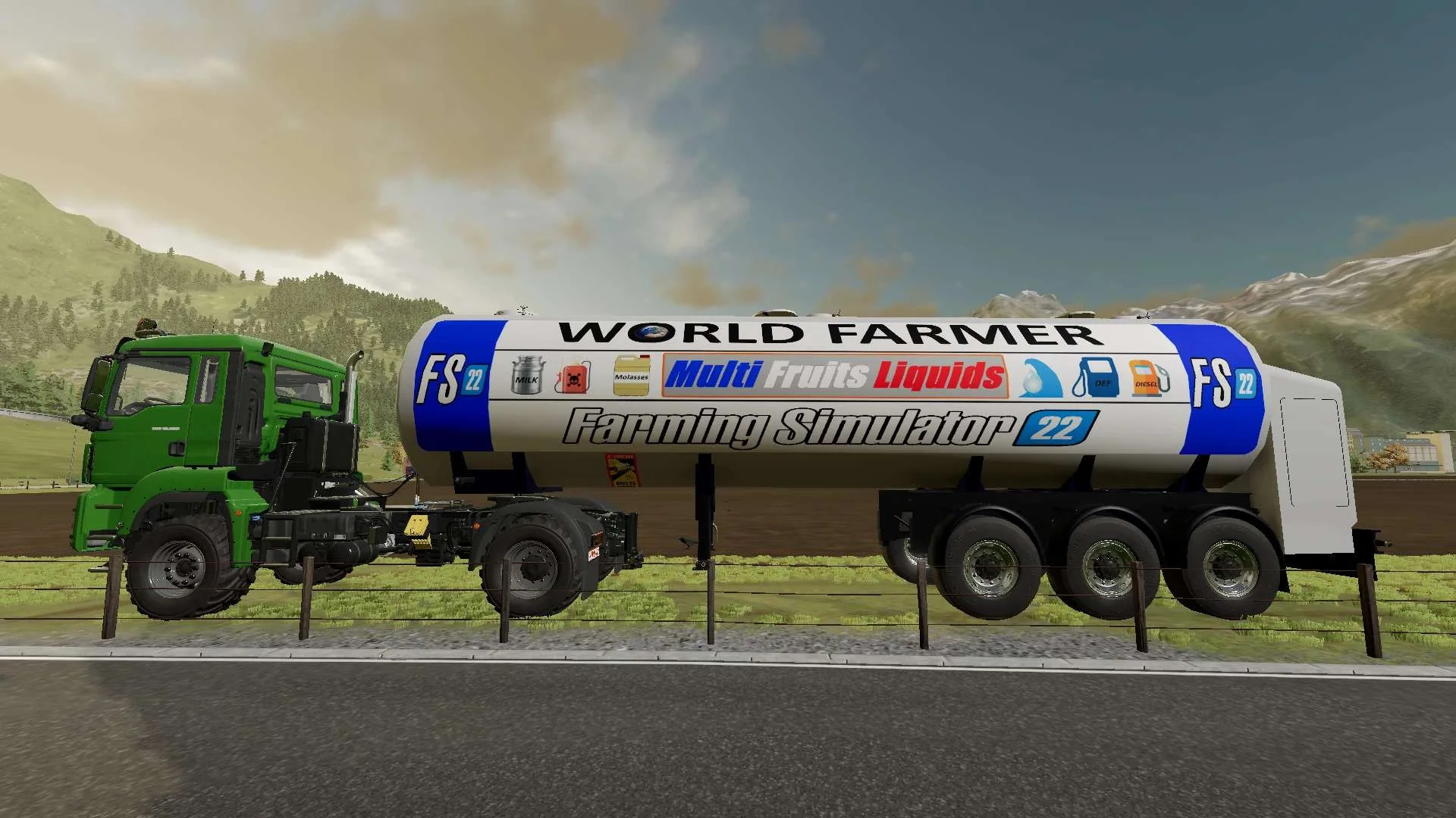 Multy Fruits Liquids Trailer v1.0 FS22 FS22 Mod Free Download
