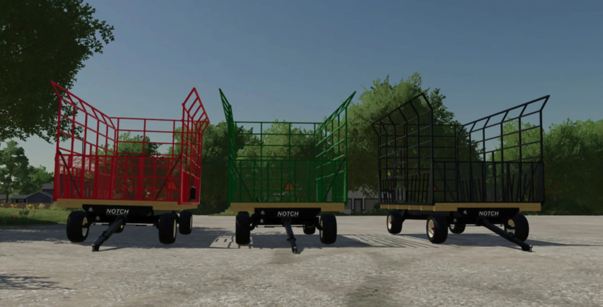 Notch Thrower Rack Wagon v1.0 FS22 FS22 Mod Free Download