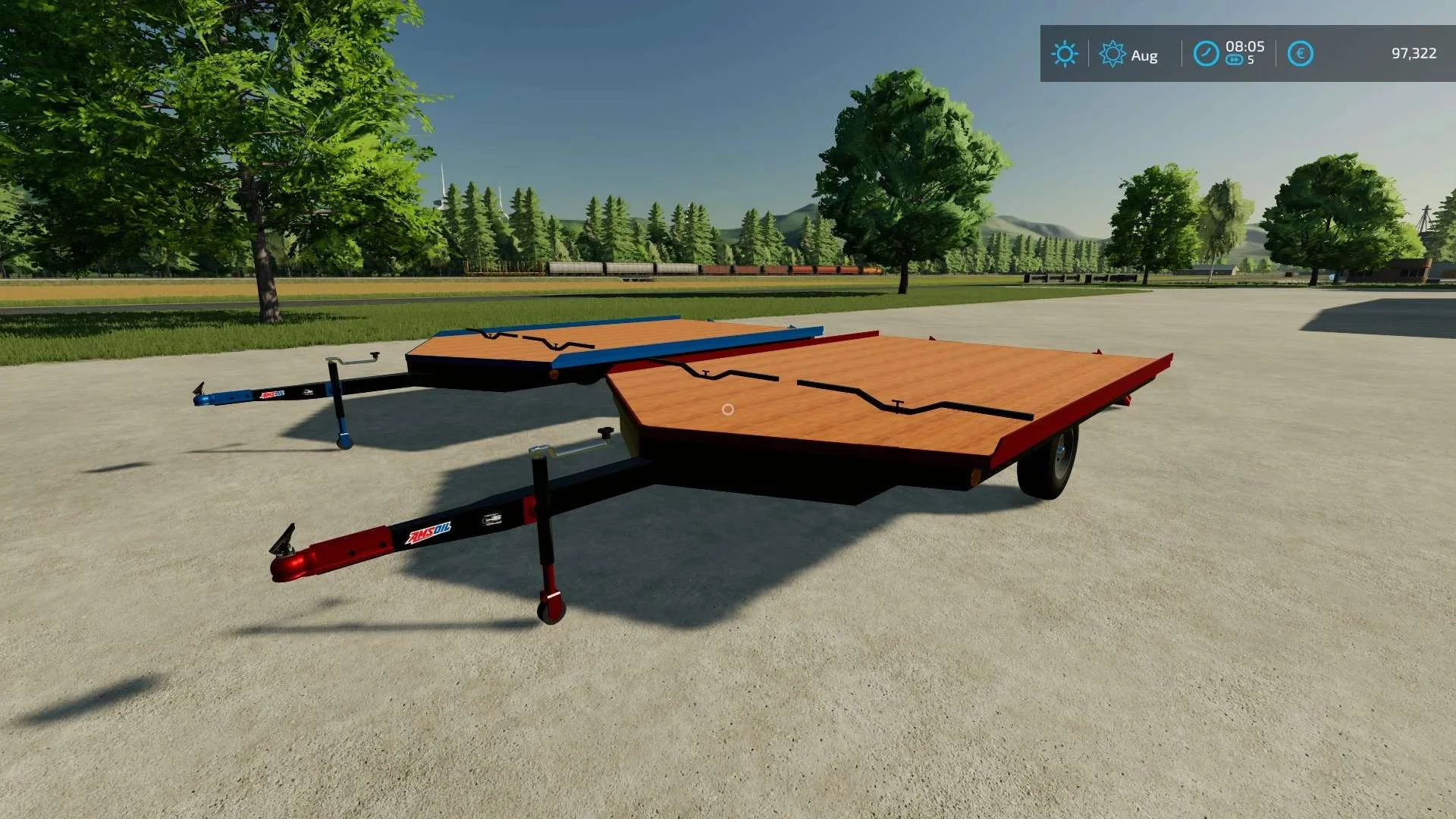 Open deck sled Trailer CHS v1.0 FS22