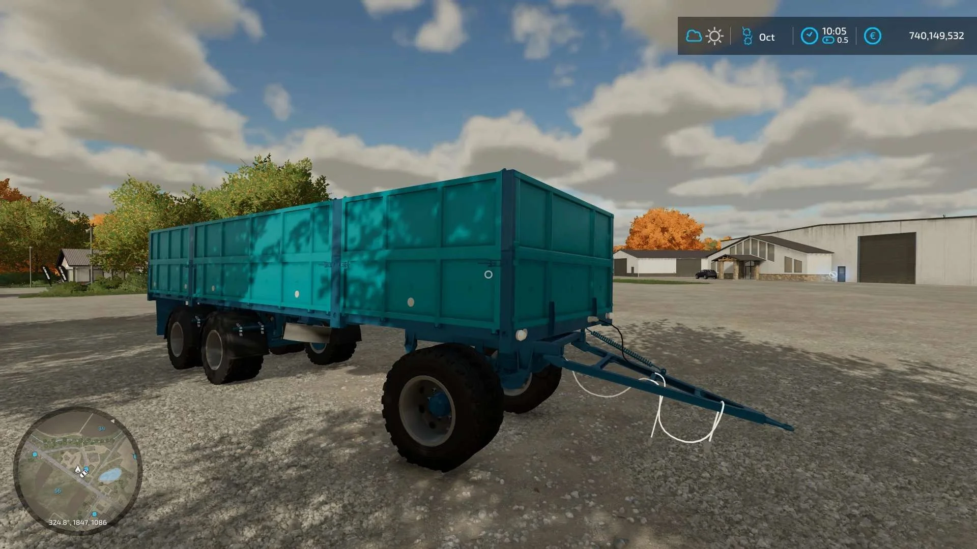 PGR 3-axle trailer v1.2 FS22 FS22 Mod Free Download