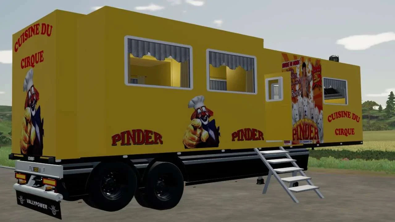 Pinder Circus Kitchen Trailer v1.0 FS22 FS22 Mod Free Download