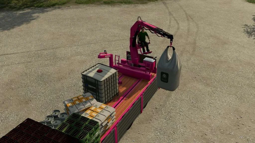 Platform Trailer With Crane v1.0.0.1 FS22