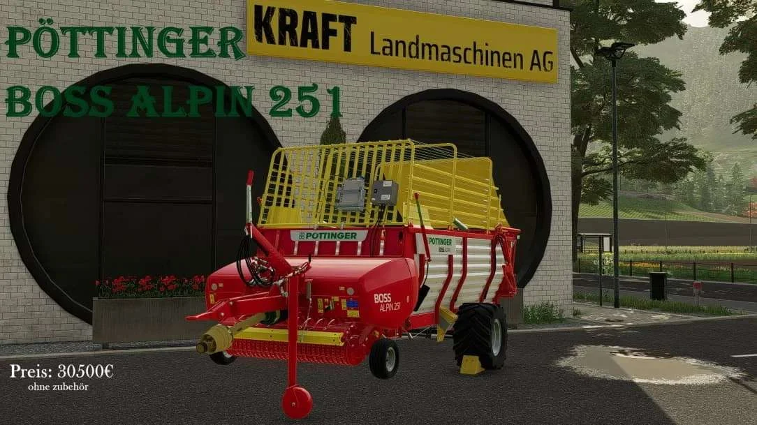 Pöttinger Boss Alpin 251 v1.0 FS22 FS22 Mod Free Download