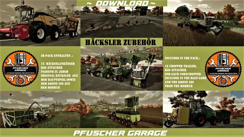 Shredder Accessories Pack v3.0 FS22 FS22 Mod Free Download