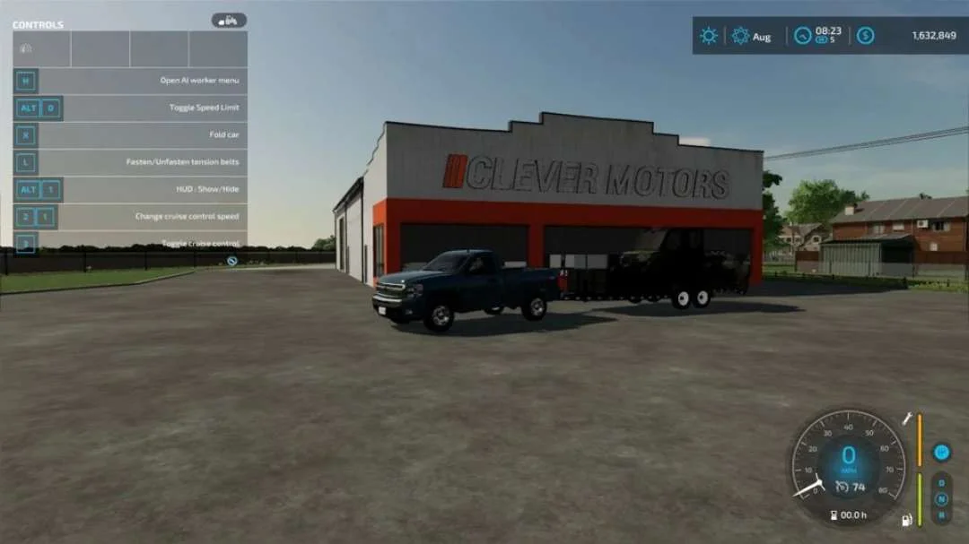 Skid steer Trailer or Utility Trailer v1.0 FS22 FS22 Mod Free Download
