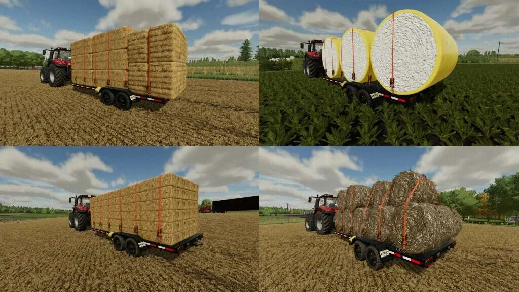 Small Flatbed Autoload Trailer v2.0 FS22 FS22 Mod Free Download