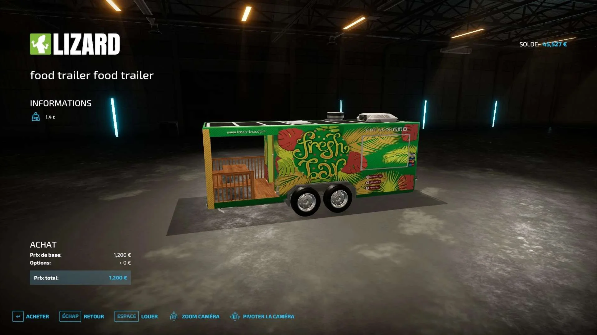 Stand food v1.0 FS22 FS22 Mod Free Download
