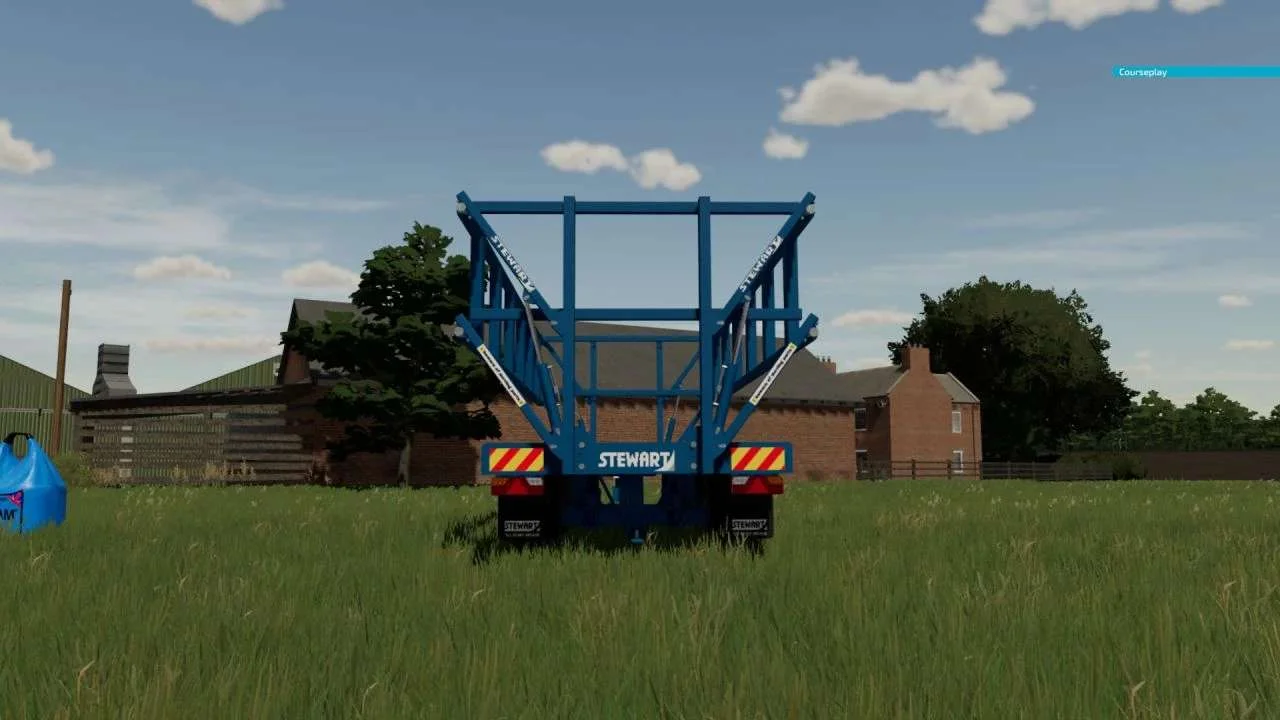 Stewart bale trailer v1.0 FS22 FS22 Mod Free Download