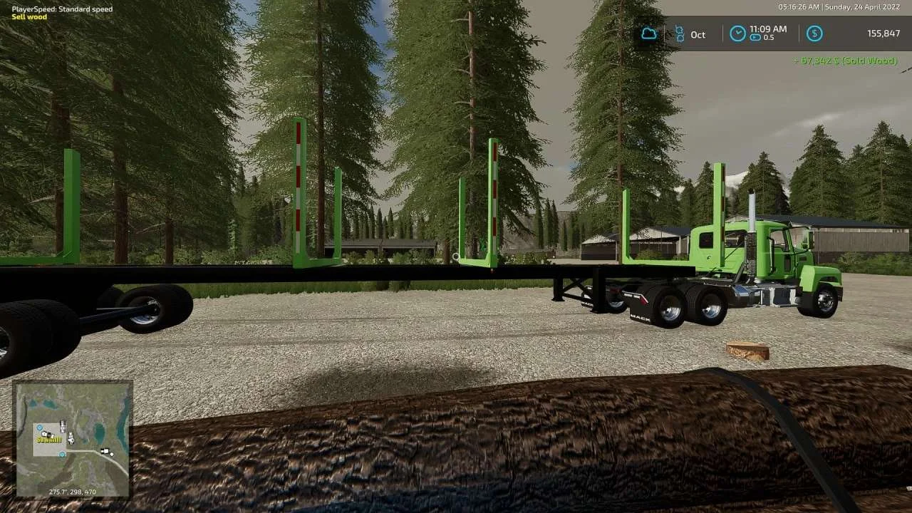 Timber Trailer v1.0.0.1 FS22 FS22 Mod Free Download
