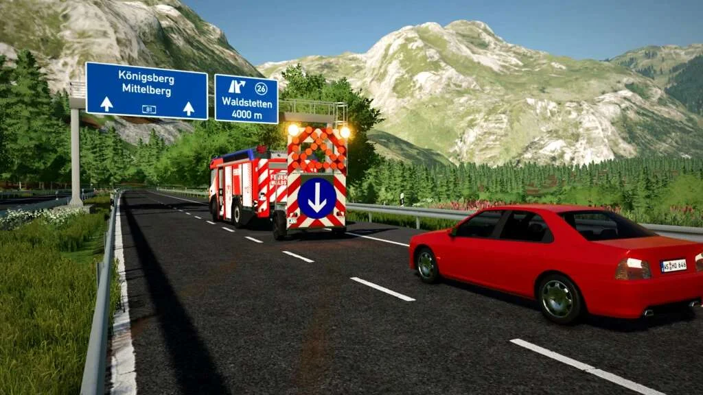Traffic Safety Trailer v1.0 FS22 FS22 Mod Free Download
