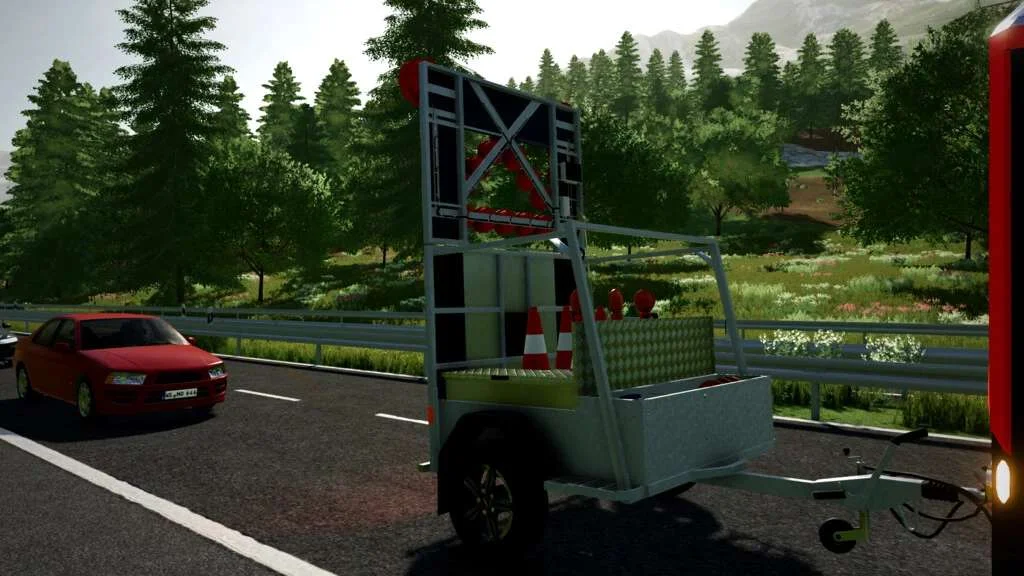 Traffic Safety Trailer v1.1 FS22 FS22 Mod Free Download