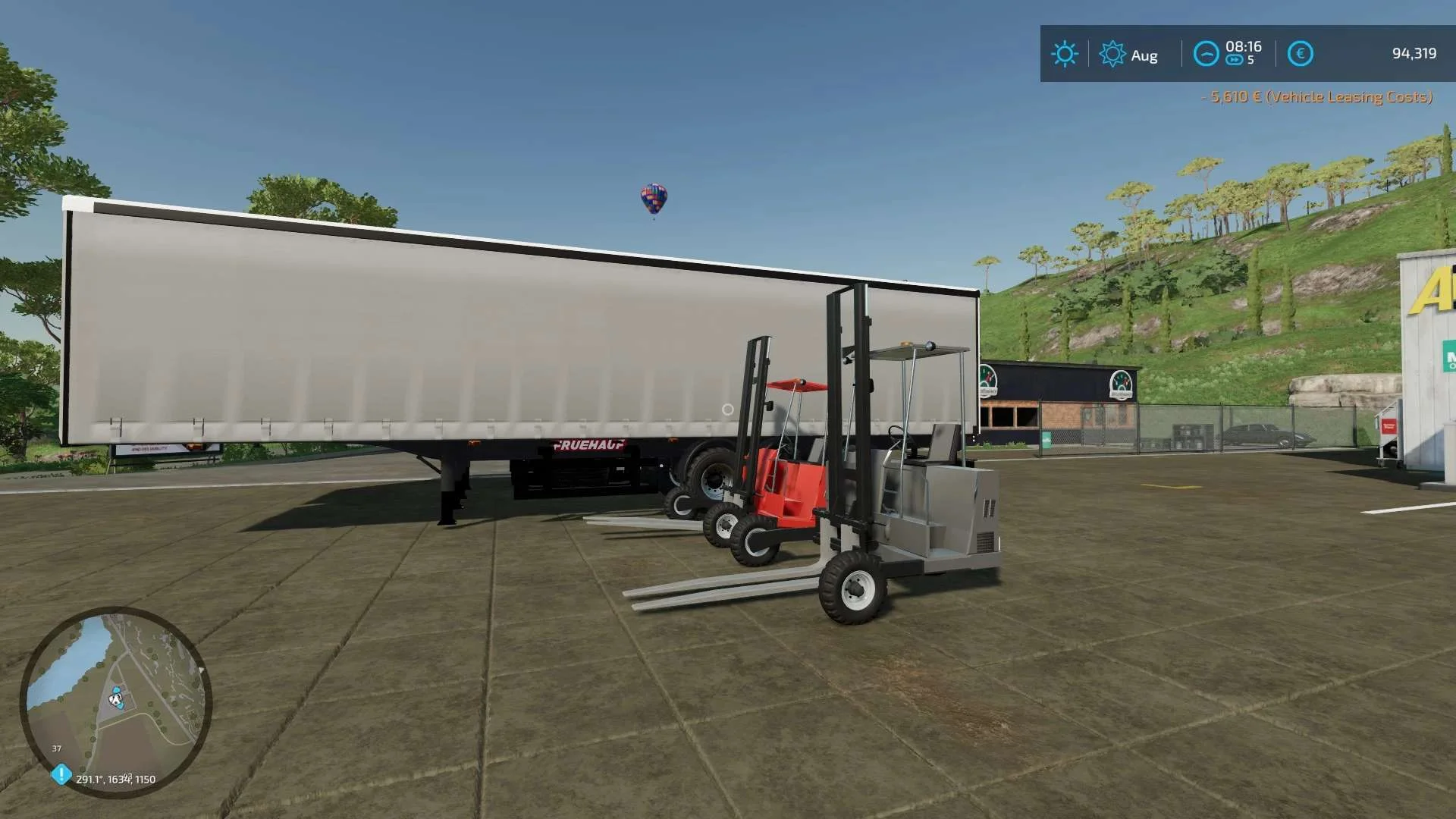 TRAILER WITH FORKLIFT V1.0.0.1 FS22 FS22 Mod Free Download
