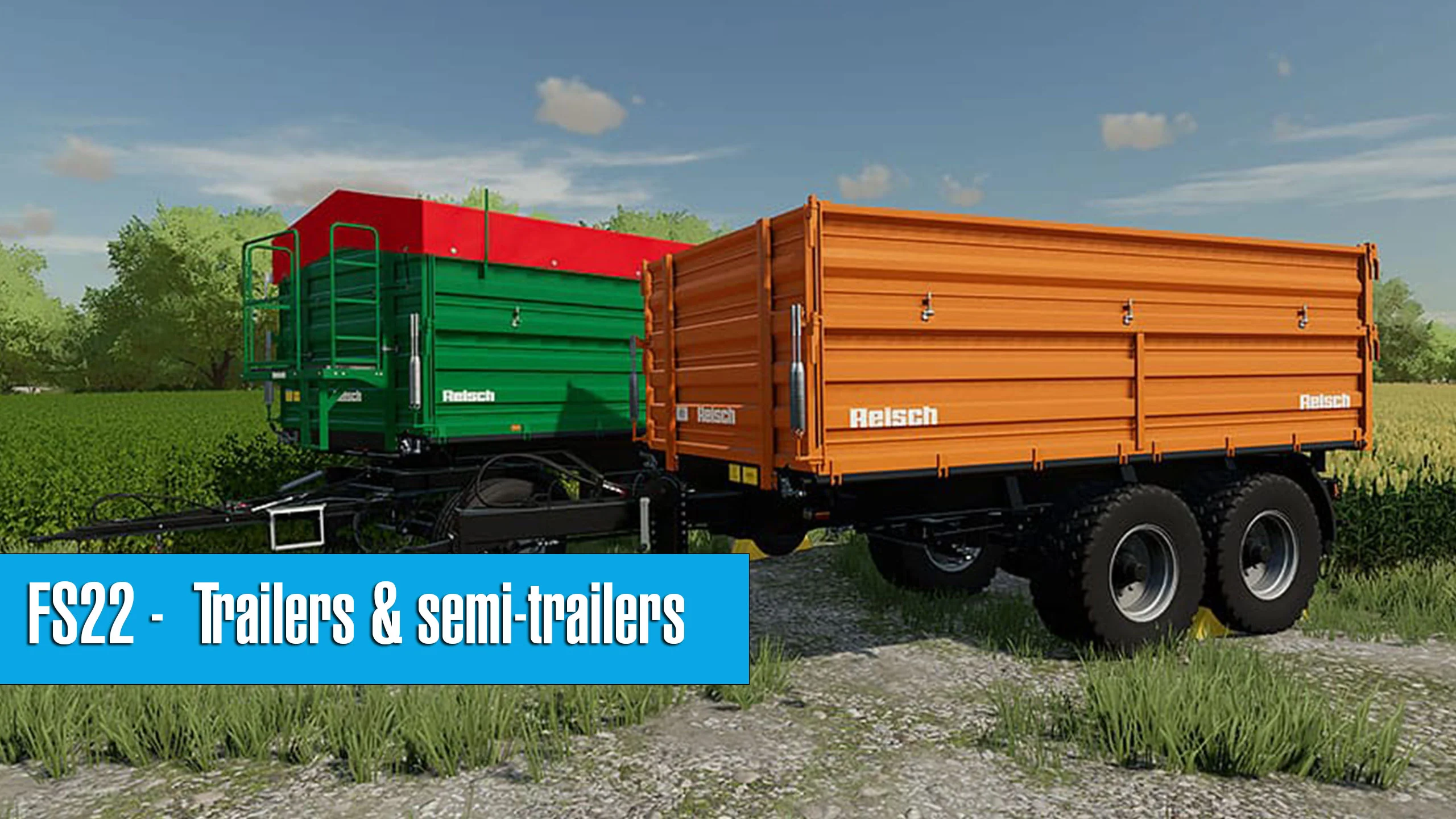 Trailers and semi-trailers in Farming Simulator 22 FS22 Mod Free Download