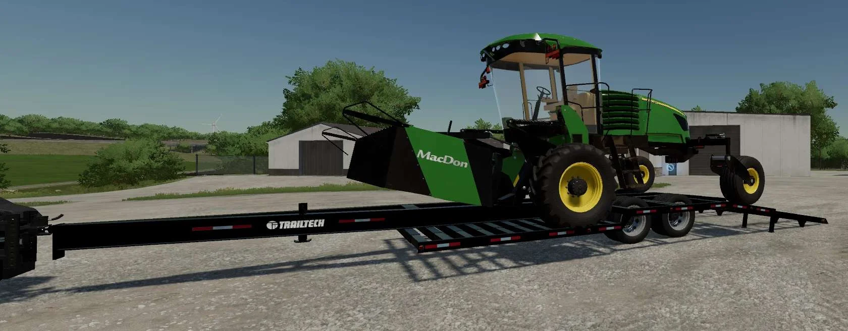 TrailTech combine trailer v1.0 FS22 FS22 Mod Free Download
