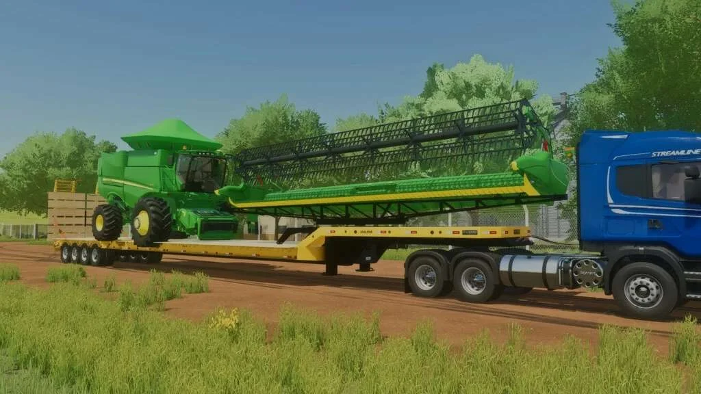 Transport Trailer 19m And 25m v1.0 FS22 FS22 Mod Free Download