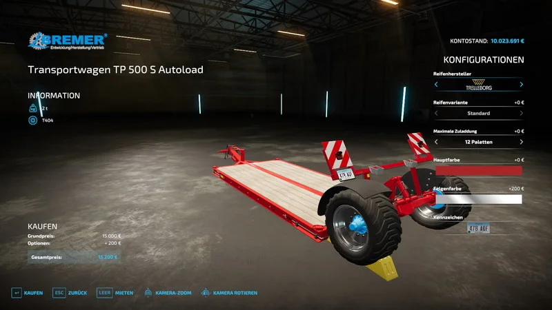 Transport trolley Autoload V1.0.2 FS22 FS22 Mod Free Download