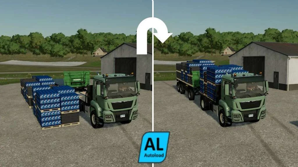 Trucks And Trailer With Pallet Autoload v1.0.0.1 FS22 FS22 Mod Free Download