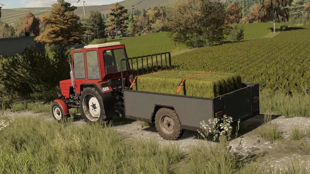 Two Wheel Trailer v1.0 FS22 FS22 Mod Free Download