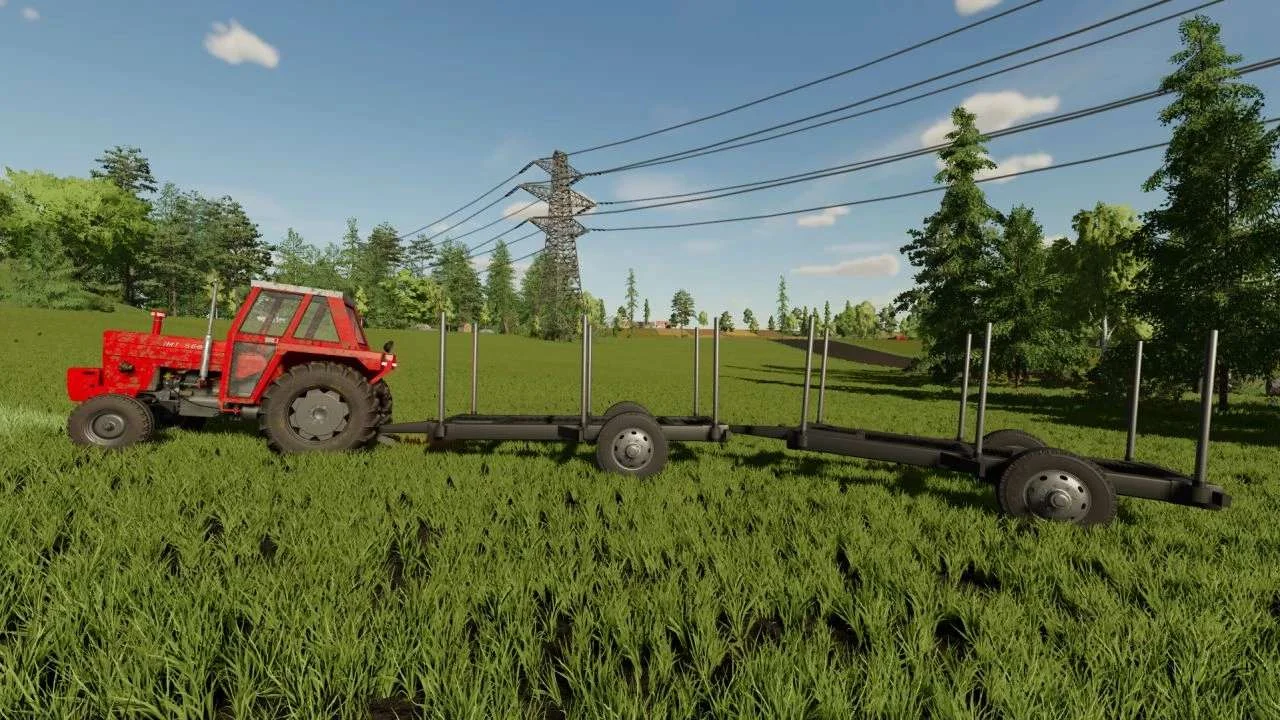 Vagonet wood trailer v1.0 FS22 FS22 Mod Free Download