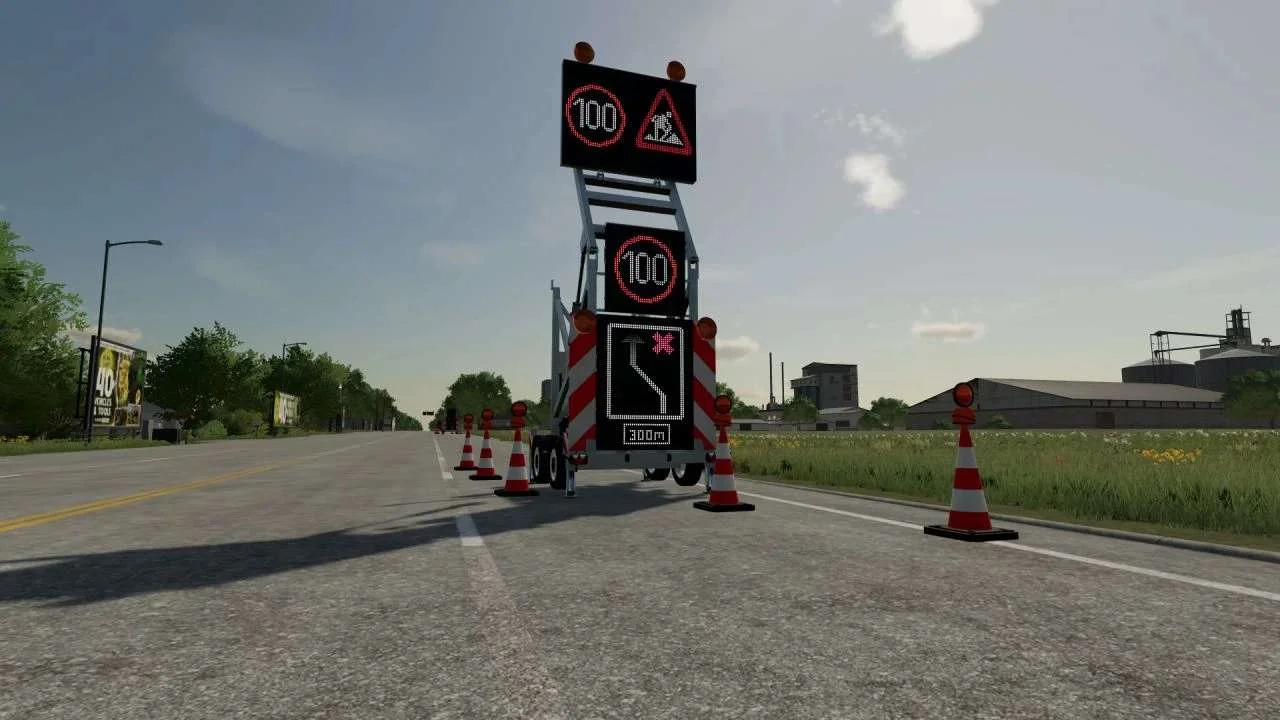 Warning trailer v2.0 FS22 FS22 Mod Free Download