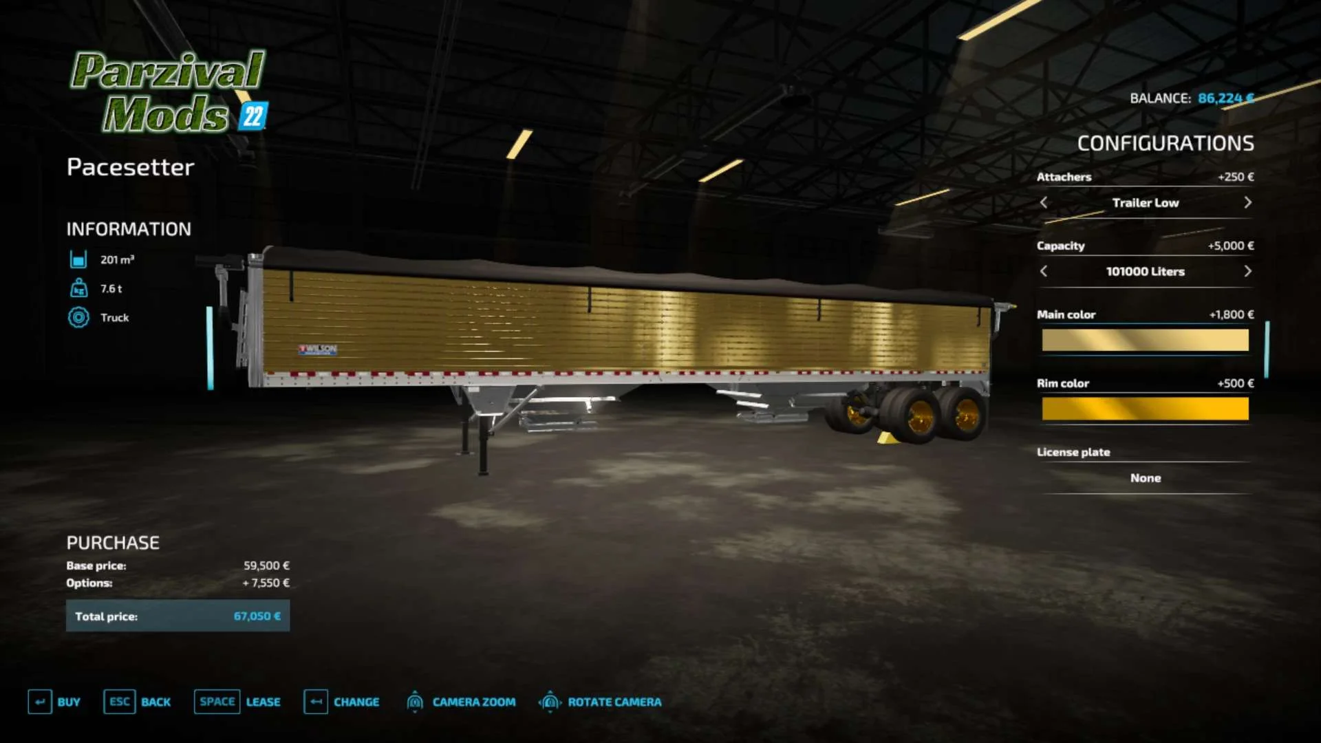 Wilson Pacesetter BULK Hitch v1.0 FS22 FS22 Mod Free Download
