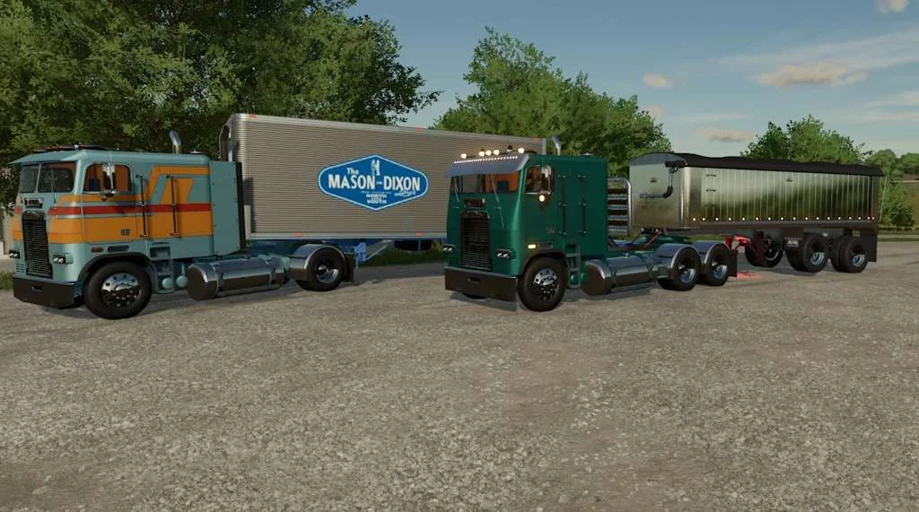 1989 Freightliner FLT Cabover v1.0 FS22 FS22 Mod Free Download