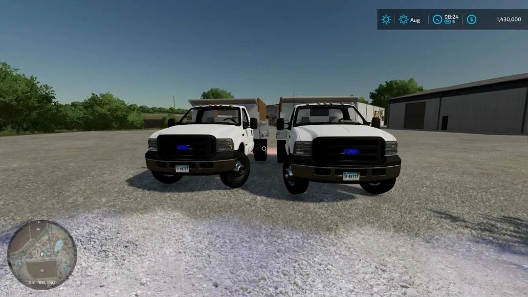2007 Ford F-350 Dump Truck v1.0 FS22 FS22 Mod Free Download