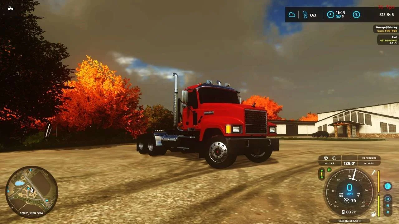 2008 Mack Pinnacle Fixed v1.0 FS22 FS22 Mod Free Download