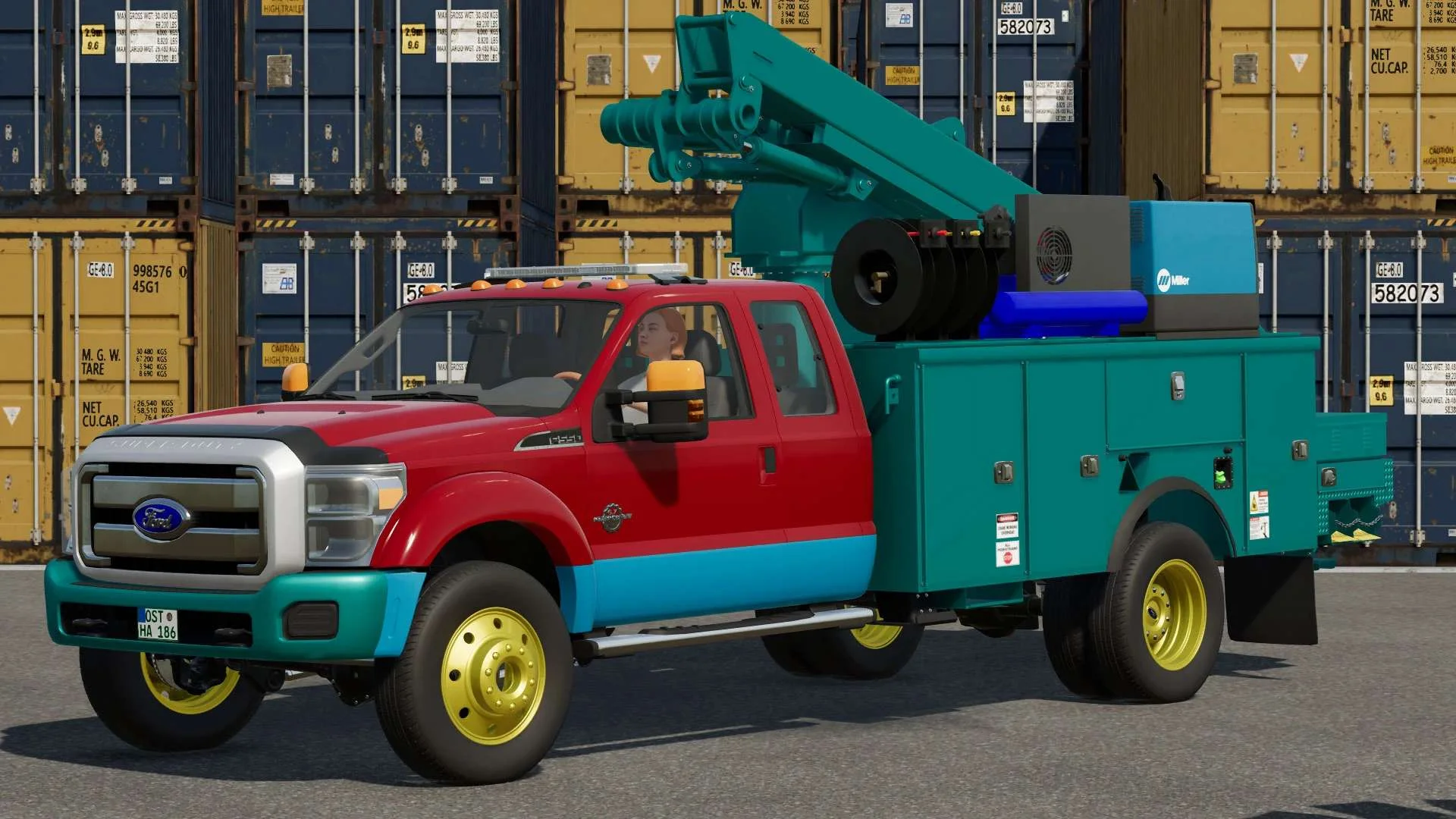 2011 Ford F Series Service Truck v1.0 FS22 FS22 Mod Free Download